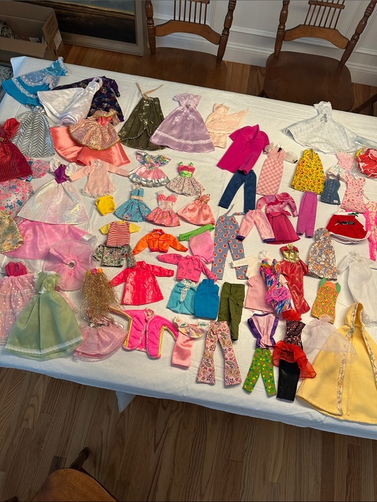 Barbie Other - HUGE Vintage Barbie Clothes Clothing Lot genuine handmade seasonal holiday rare